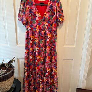 Sugarlips Sweet Soul Monaco Red Floral Maxi Dress